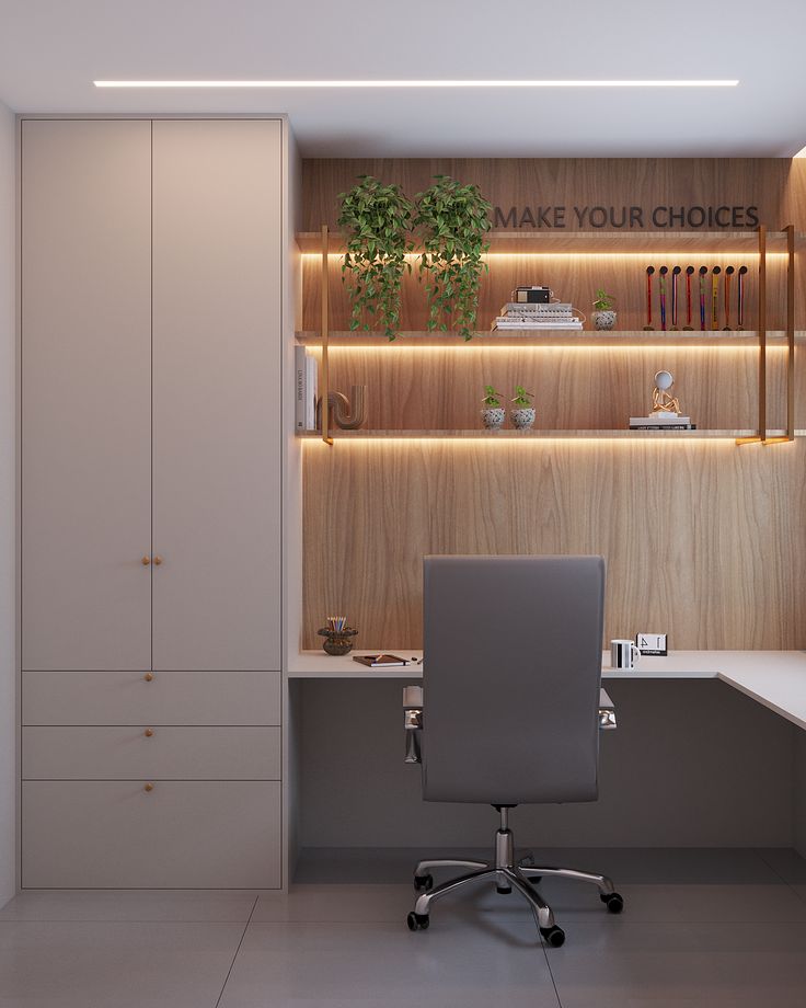 Escritório home office planejado